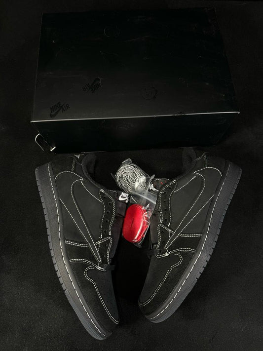 Traviss Scott x Jordan 1 Low OG Black Phantom